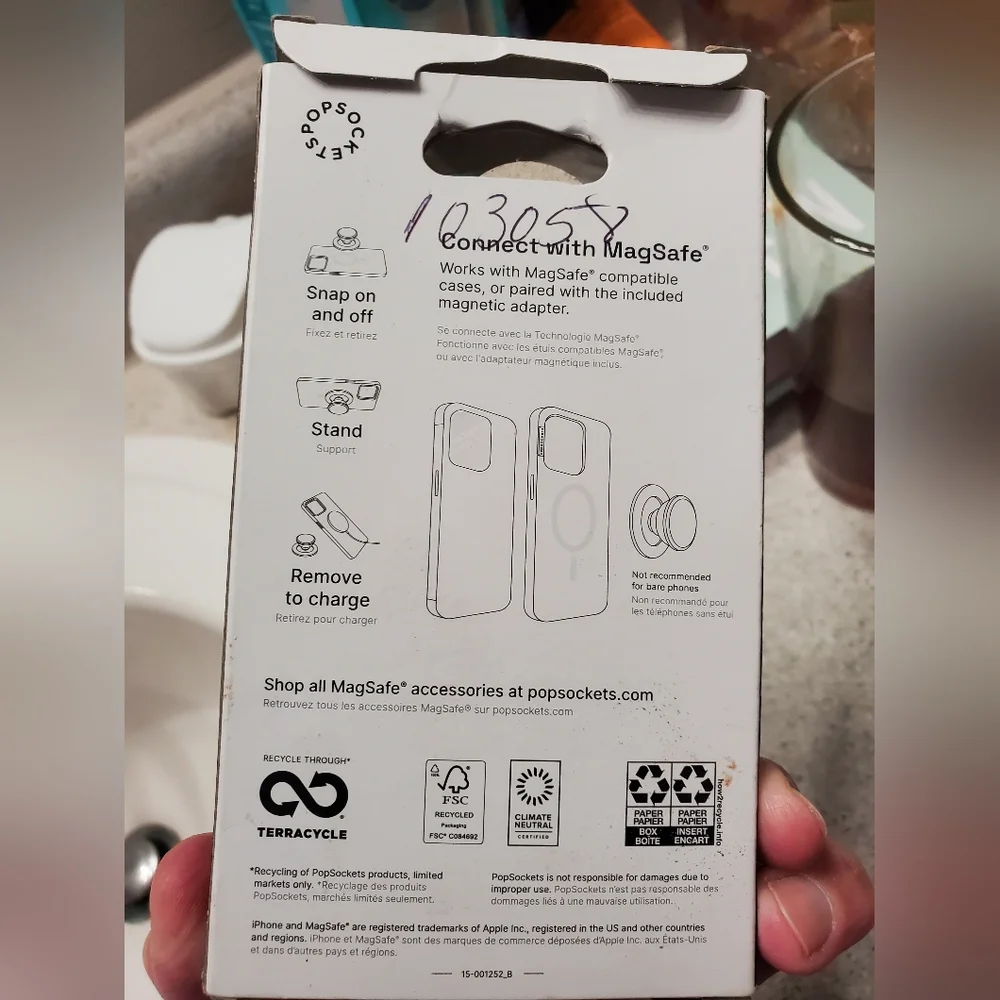 New Popsockets Premium MagSafe Magnetic Phone Grip & Stand NIB